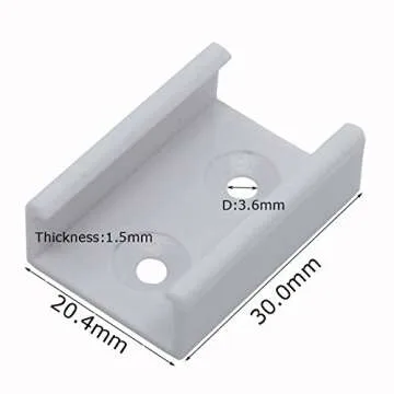 Litever 90 Degrees Corner Connectors, ONLY Slim Aluminum LED Channel (ASIN:B01IY1KZZG),Corner Connection/Joint with Extension Connectors for Slim Aluminum Channels LL-015-90F