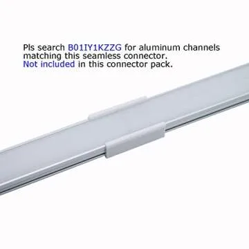 Litever 90 Degrees Corner Connectors, ONLY Slim Aluminum LED Channel (ASIN:B01IY1KZZG),Corner Connection/Joint with Extension Connectors for Slim Aluminum Channels LL-015-90F