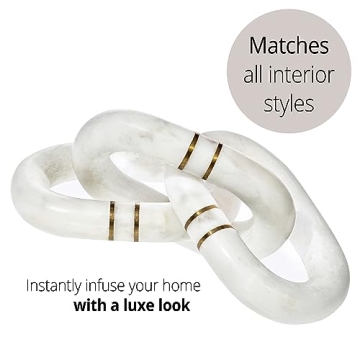 Ela Marble Chain Decor - Handcrafted Luxury for Home