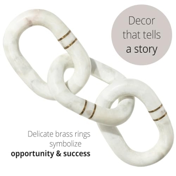 Ela Marble Chain Decor - Handcrafted Luxury for Home