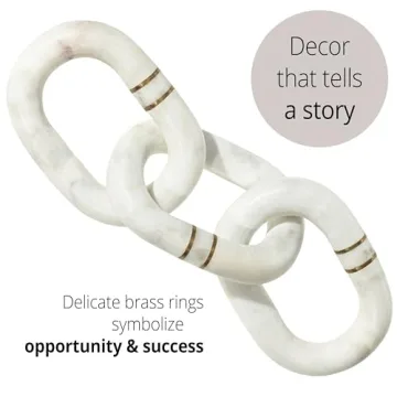 Ela Marble Chain Decor - Handcrafted Luxury for Home