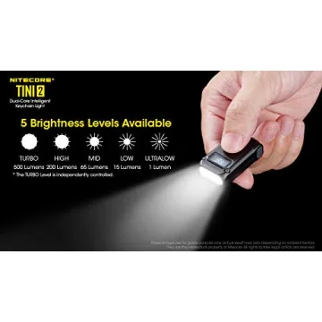 Nitecore TINI 2 Compact 500 Lumen Keychain Flashlight
