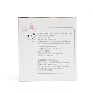 Kawaii Bunny Night Light for Kids - 16 Color Lamps