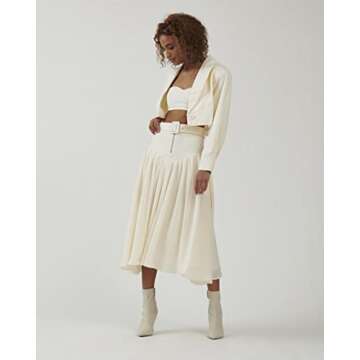 The Bright Side by Rocky Barnes Nomad Maxi Skirt- Cloud