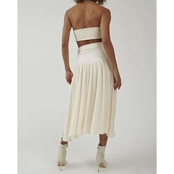 The Bright Side by Rocky Barnes Nomad Maxi Skirt- Cloud