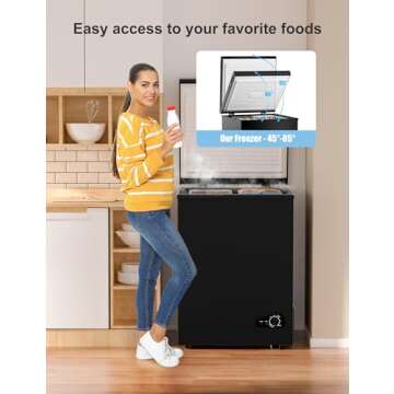 Bodacious Ultra Quiet Deep Freezer for Home & More