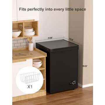 Bodacious Ultra Quiet Deep Freezer for Home & More