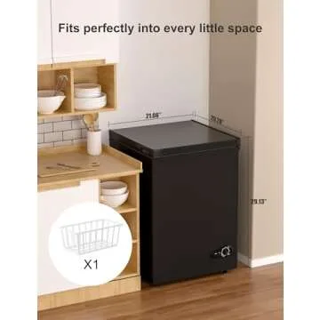 Bodacious Ultra Quiet Deep Freezer for Home & More