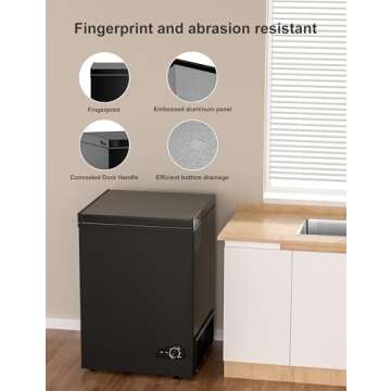 Bodacious Ultra Quiet Deep Freezer for Home & More