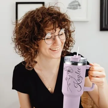 Custom Insulated Tumbler - Personalized 40 Oz Travel Mug