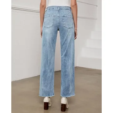 Trendy GRAPENT High Waisted Jeans for Stylish Women