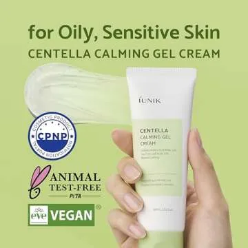 iUNIK Centella Edition Skincare Set (Cream 2.02 fl.oz. & Mini Serum 0.51 fl.oz.) - Centella Asiatica...
