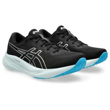 ASICS Women's Gel-Pulse 15 Running Shoes, 8.5, Black/Pure Silver