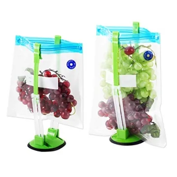 Baggy Rack - Versatile Food Storage Clip Holder for Easy Meal Prep