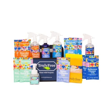 Truly Free 7-in-1 Ultimate Multipurpose Cleaning Kit for Home & Bath