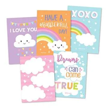 Hadley Designs 25 Unicorn School Lunch Box Notes For Kids, Inspirational Motivational Cards Boys Girls From Mom, Encouraging Teens, Thinking of You Positive Affirmation Encouragement Lol Fun Love