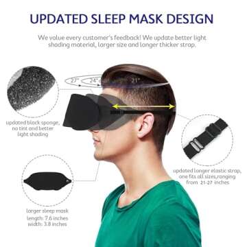 Mavogel Cotton Sleep Mask - Comfort & Style for Sleep