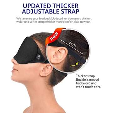 Mavogel Cotton Sleep Mask - Comfort & Style for Sleep