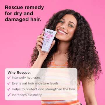 Noughty 97% Natural Intensive Care Leave In Conditioner, to Banish Damaged Hair and Split Ends with Sweet Almond Extract and Argan Oil, Sulphate Free Vegan Haircare 150ml