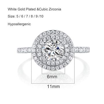 Stylish OPALBEST CZ Ring with Cubic Zirconia for Women