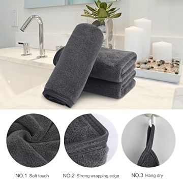 Soft Microfiber Face Cloths for Cleaning & Skincare