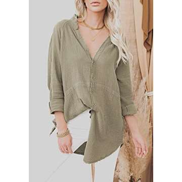 Pink Queen Women V Neck Long Sleeve Tunic Dress