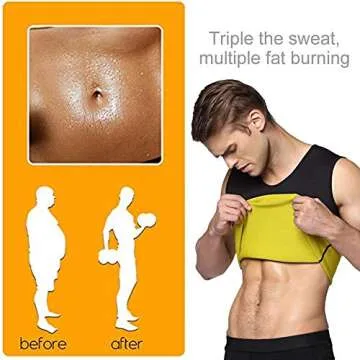 GZXISI Weight Loss Sauna Suit for Men - Corset Vest