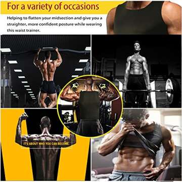 GZXISI Weight Loss Sauna Suit for Men - Corset Vest