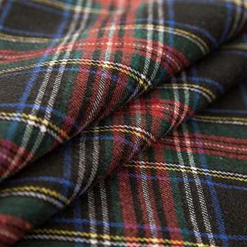 MIULEE Christmas Set of 2 Scottish Tartan Plaid Throw Pillow Covers Farmhouse Classic Decorative Square Cushion Cases for Decor Sofa Couch 20x20 Inch, Dark Blue