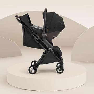 Silver Cross Jet Series - Full Size TSA Approved Infant & Toddler Stroller - Lightweight, Compact & Easy to Fold, with All-Terrain Wheels and One-Handed Recline (Black, Jet-3)