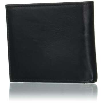 Levi's Men's Extra Capacity Slimfold Wallet, Charcoal Black, One Size