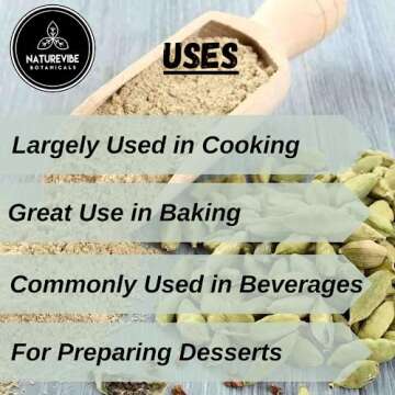 Naturevibe Botanicals Green Cardamom Powder, 3.5 oz - Non-GMO