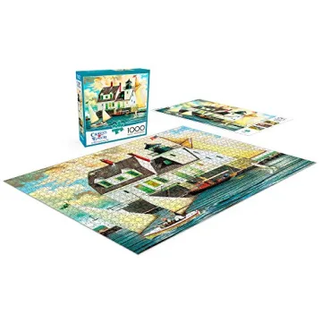 Buffalo Games - Charles Wysocki - Rockland Breakwater Light - 1000 Piece Jigsaw Puzzle