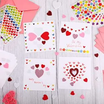 Zonon DIY Valentine Crafts Kit for Kids - 16 Pack