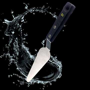 Large Painting Knife 5pcs by AebDerp Acrylic Paint Knife with Stainless Steel Palette Knives for Art...