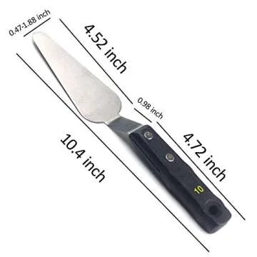Large Painting Knife 5pcs by AebDerp Acrylic Paint Knife with Stainless Steel Palette Knives for Artist Painting Supply