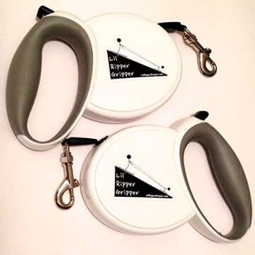 Lil' Ripper Gripper Kids Ski Trainer and Snowboard Trainer with Retractable Leashes and Tip Connector - Hand Assembled in Canada