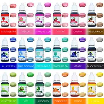 Premier 18 Color Liquid Food Coloring Set for Baking