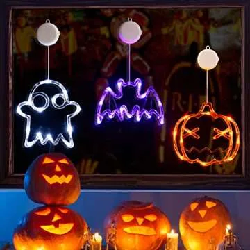 LOLStar Halloween LED Window Lights for Spooky Decor