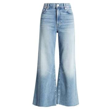 FRAME Women Le Palazzo High Waist Crop Wide Leg Jeans for Stylish Comfort