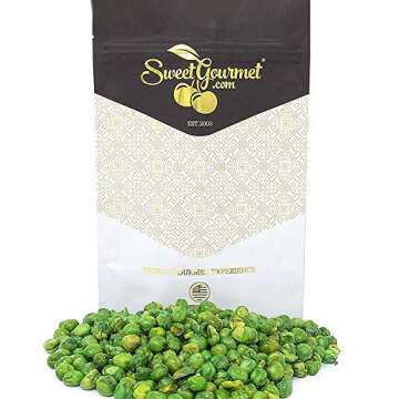 SweetGourmet Roasted Green Peas | Healthy Crunchy Snack