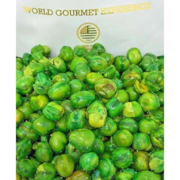 SweetGourmet Roasted Green Peas | Healthy Crunchy Snack