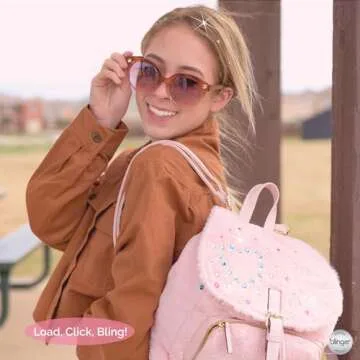 blinger Diamond Collection Starter Kit - Wishes | 75 Rhinestones | Hair Styling Tool | Hair-Safe – Bling in Brush Out