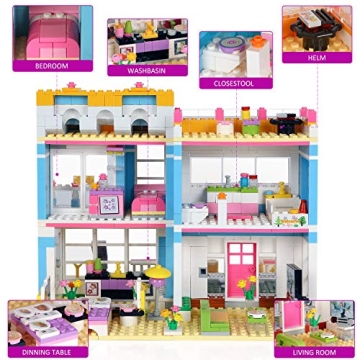 VIOSEBN Friends House Building Kit for Kids Aged 6-12