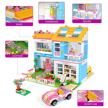 VIOSEBN Friends House Building Kit for Kids Aged 6-12