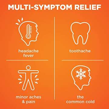 Amazon Basic Care Children's Ibuprofen Oral Suspension 100 mg per 5 mL, Pain Reliever and Fever Redu...