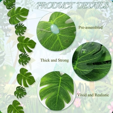 GuassLee 40 LED Hawaiian String Lights for Parties