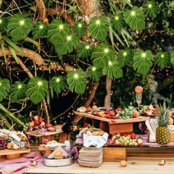 GuassLee 40 LED Hawaiian String Lights for Parties