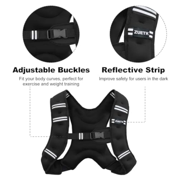 ZUETK Weighted Vest for Effective Strength Training and Fat Loss