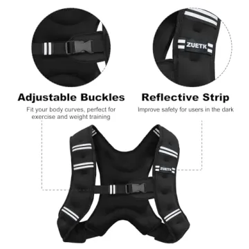 ZUETK Weighted Vest for Effective Strength Training and Fat Loss